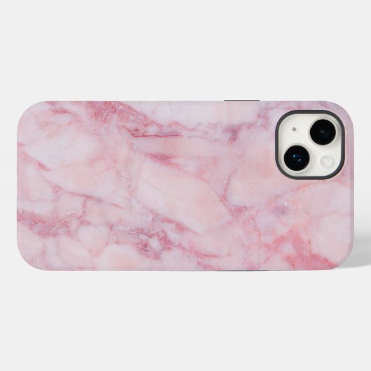 Roze marmer Case-Mate iPhone case (Achterkant (horizontaal))
