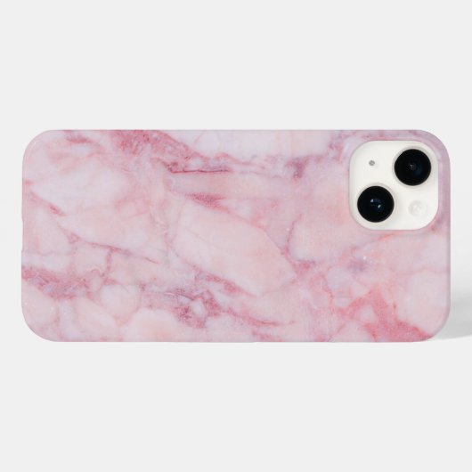 Roze marmer Case-Mate iPhone case (Achterkant (horizontaal))