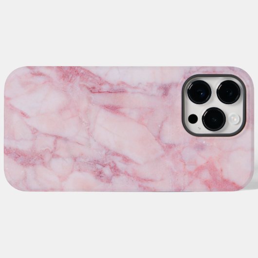 Roze marmer Case-Mate iPhone case (Achterkant (horizontaal))