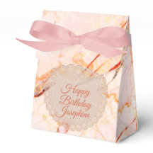 Roze Marmer Chic Gepersonaliseerd