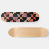 Roze, marmer Design Skateboard (Horizontaal)