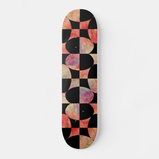 Roze, marmer Design Skateboard (Voorkant)