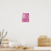 Roze Marmer Effect Poster (Keuken)