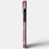 Roze marmer Elegant Phone Case voor haar (Achterkant / Links)