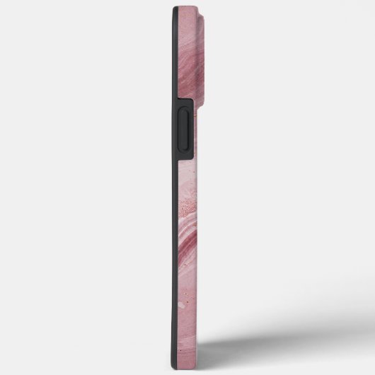 Roze marmer Elegant Phone Case voor haar (Achterkant / Rechts)