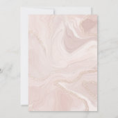 Roze Marmer en Gouden Echtscheiding Feest Viering Kaart (Achterkant)