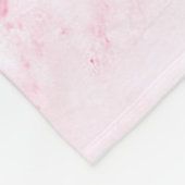 Roze marmer fleece deken (Hoek)