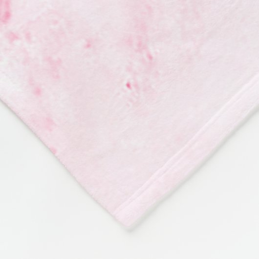 Roze marmer fleece deken (Hoek)