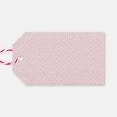 Roze Marmer gepersonaliseerd Dank u Favor labels Cadeaulabel (Achterkant Horizontaal)