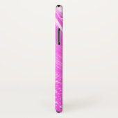 Roze, marmer gepolijst Stone Imitation & Monogram Case-Mate iPhone Case (Achterkant / rechts)