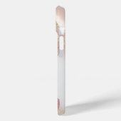 Roze marmer Gold Glitter Case-Mate iPhone Case (Achterkant / Links)