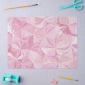 Roze Marmer Goud Geode Abstract Patroon Tissuepapier (Craft)
