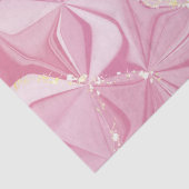 Roze Marmer Goud Geode Abstract Patroon Tissuepapier (Detail)