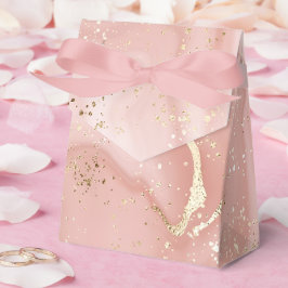 Roze Marmer Goud Glitter Abstract Patroon Bedankdoosjes