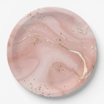 Roze Marmer Goud Glitter Abstract Patroon