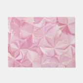 Roze Marmer Gouden Geode Abstract Patroon Deurmat (Voorkant)