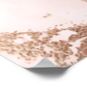 Roze marmer: gouden textuur achtergrond. poster (Hoek)