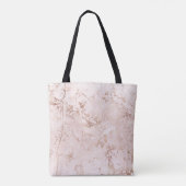 Roze marmer: gouden textuur achtergrond. tote bag (Achterkant)