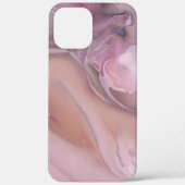 Roze Marmer Hoesje-Mate iPhone Case (Achterkant)