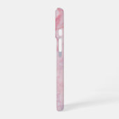 Roze Marmer iPhone 16 Hoesje (Linkerkant)
