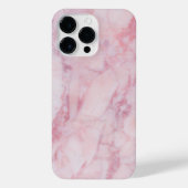 Roze marmer iPhone hoesje (Achterkant)