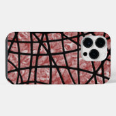 Roze marmer iPhone hoesje (Achterkant horizontaal)