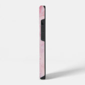 Roze marmer iPhone hoesje (Linkerkant)