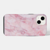 Roze marmer iPhone hoesje (Achterkant horizontaal)