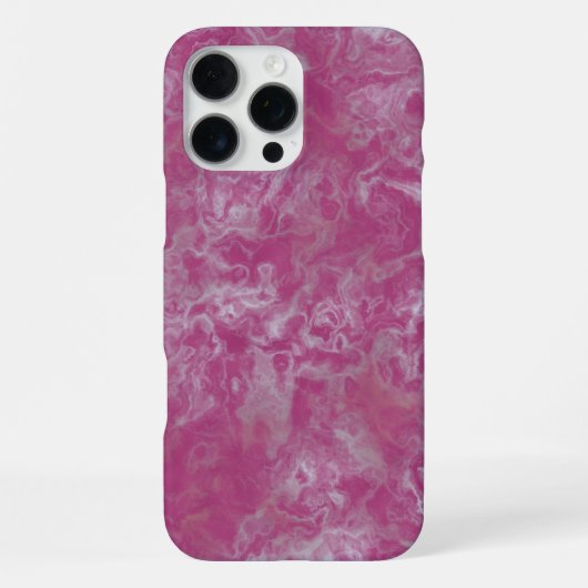 Roze marmer iPhone hoesje (Achterkant)