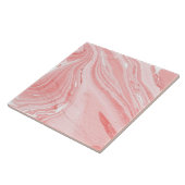 Roze marmer keramische Tegel Tegeltje (Zijkant)