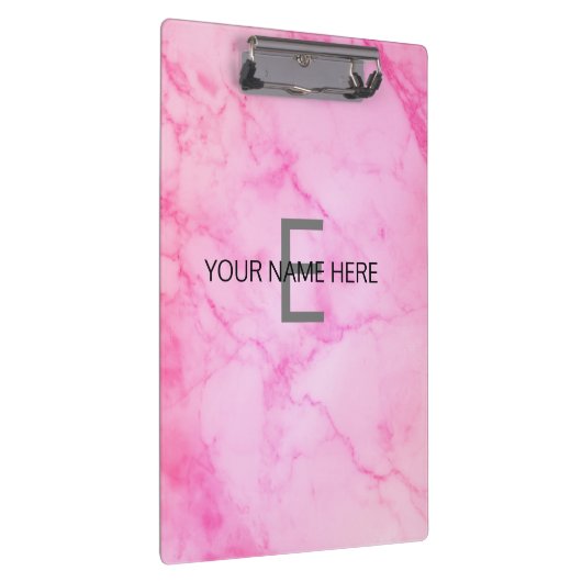 Roze marmer klembord (Rechts)