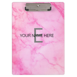 Roze marmer klembord