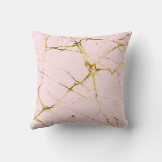 Roze marmer kussen (Achterkant)