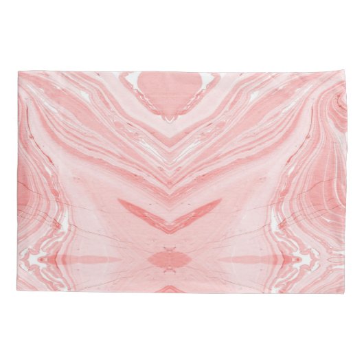 Roze marmer kussensloop (Achterkant)