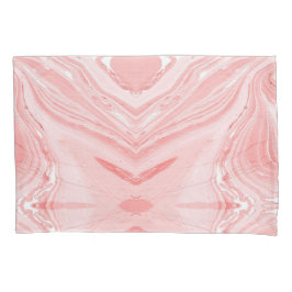 Roze marmer kussensloop