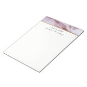 Roze marmer-laptop notitieblok (Schuin)