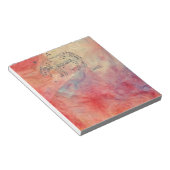 Roze marmer-laptop notitieblok (Schuin)