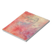 Roze marmer-laptop notitieblok (Linkerzijde)