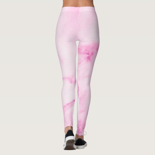 Roze marmer-Leggings Leggings (Achterkant)