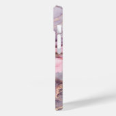 Roze Marmer Leuke Elegante Grijs Case-Mate iPhone Case (Achterkant / Links)