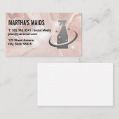 Roze marmer | Logo van reinigingssproeiers | Spark Visitekaartje (Voorkant / Achterkant)