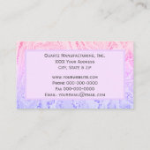 Roze marmer met glittervlekken visitekaartje (Achterkant)