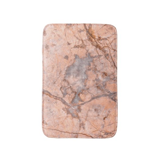 Roze marmer met grijze steen badmat (Voorkant Verticaal)
