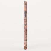 Roze marmer met grijze steen Case-Mate iPhone case (Achterkant/rechts)