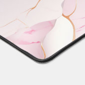 Roze Marmer met Touch of Gold Bureaumat (Hoek)