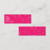 Roze marmer mini visitekaartje (Voorkant / Achterkant)