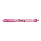roze marmer - mooi textuurpatroon personaliseren zwarte inkt pen (Voorkant)