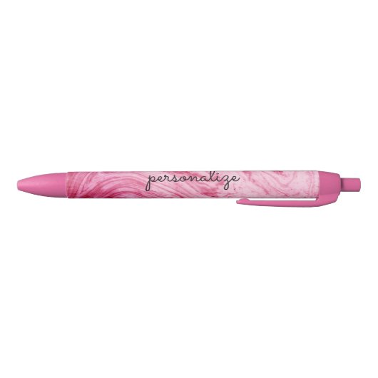 roze marmer - mooi textuurpatroon personaliseren zwarte inkt pen (Bodem)