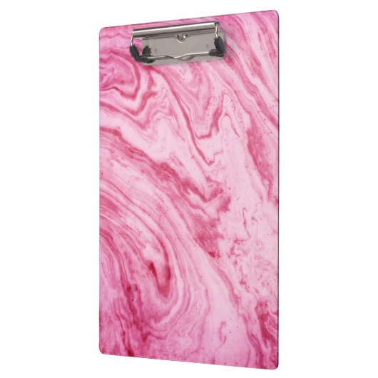 roze marmer, mooi vormig klembord (Links)