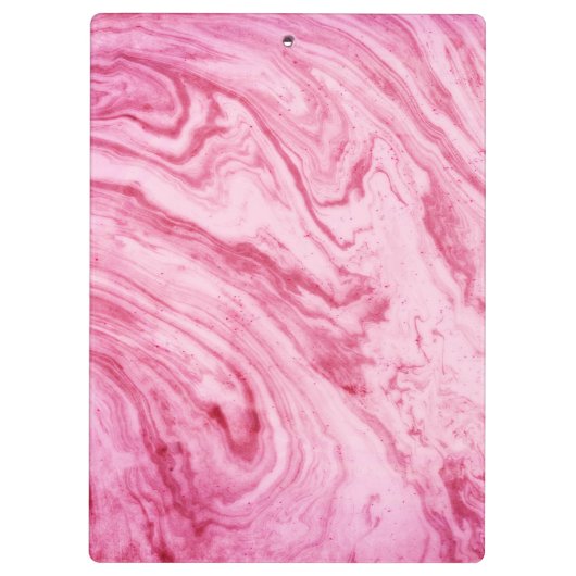 roze marmer, mooi vormig klembord (Achterkant)